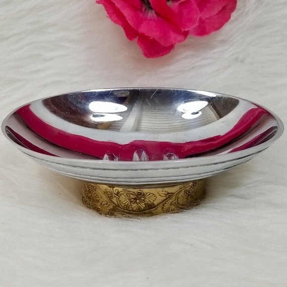 Veratex Jewelry Gold/Silver Soap Dish - Picture 1 of 6